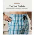 thumbnail image 6 of MoFiz Men's 3-Pack Woven Pajama Shorts 100% Cotton Plaid Sleep Lounge, 6 of 10