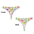 thumbnail image 3 of Balery Cute Chameleons Tangas de Algodón para Mujer con Estampado – Ropa Interior Sexy, Transpirable, G-string-X-Small, 3 of 6