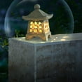 thumbnail image 4 of PBAZIH Solar Pagoda Garden Statue, Outdoor LED Garden Lights with Simulated Pagoda, Resin Decoration for Home Garden, Weather-Resistant, Easy Installation, Warm White Illumination, 4 of 9