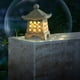 thumbnail image 1 of Luces solares para exteriores, estatua de pagoda para jardín, decoración de jardín con estatua solar, linterna de jardín para exteriores, luces LED para jardín con luz solar de pagoda simulada, 1 of 9