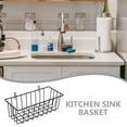 thumbnail image 3 of DECOMELODY 1Set Iron Drain Basket Black 9.3X3.9X3.1In For Kitchen Gadget Organizer And Kitchen Organizer Holder, 3 of 8