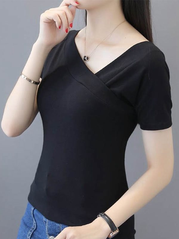 elegant short sleeve tops