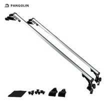 PANGOLIN 48" Universal Car Roof Rack Cross Bars Top Roof Rails Aluminum Adjustable Roof Top Luggage Crossbars Cargo Load with Padded Clips