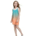 thumbnail image 4 of Ashirexll Teen Summer Dresses, Girls Summer Dress, Summer Dress for Girls Sleeveless Strap Dress with Pockets Casual Gradient Color, 4 of 6