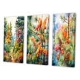 thumbnail image 3 of Designart "Pine Tree Autumn Euphony III" Floral & Botanical Wall Art Set Of 3 - Orange Tree Pine Canvas Set For Living Room Decor, 3 of 7