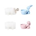 thumbnail image 1 of Nicole Bunny-Molde de silicona para hormigón, soporte para huevos hecho a mano, molde de cemento y yeso, fabricación de decoración de Pascua DIY, 1 of 4