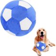 thumbnail image 1 of Interactive Dog Toys Soccer BallPlush Squeaky Dog Toys BallDog Puzzle Toys Football Indoor Outdoor Jolly Ball for Dogs, Dog Balls 7.1in/18cm, 1 of 5