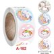 thumbnail image 3 of 1000 Unicorn Stickers - 1" Round Rainbow Unicorns Sticker Rolls, 2 Rolls 500 Stickers Each Roll In Bulk, For Girls & Kids, Unicorn Themed Birthday Par, 3 of 4