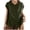 Linen Tops-A0144Army Green, variant on Womens Sleeveless Linen Tops Ruffle Mock Neck Button Down Tank Tops Loose Fit Casual Work Tops Solid Vest Summer Business Office Wear