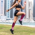 thumbnail image 6 of Lsque Sparkling Pink Toilet Pattern Sport Compression Socks for Men & Women 15-20 mmHg Knee High Nurse Pregnant Running Medical and Travel Athletic, 6 of 6