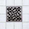 thumbnail image 3 of Ebbe Unique Square Shower Drain Grate Bubbles - Stainless Steel - Brushed Nickel, 3 of 4