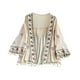 thumbnail image 5 of Mujeres Boho Cardigan Sun Protect Brote Front Open Top para vestidos de trajes de baño nadando, 5 of 8