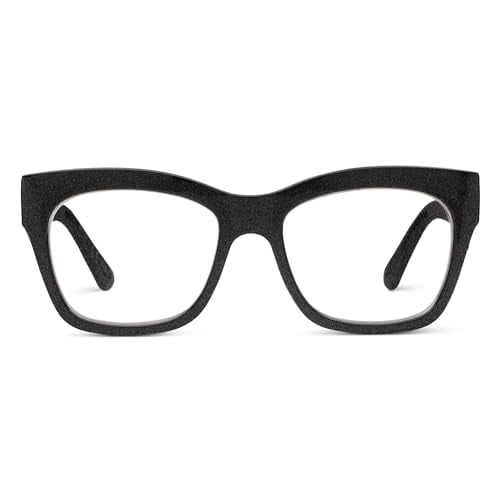 Peepers par Peeperspeccs Lunettes de Lecture Carrées Brillantes pour Femmes - Noir +2.50