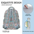 thumbnail image 3 of Sacred Symbolic Mandala Students Backpack Fashion Backpack with Vintage Traditional Mandala and Abstract Ornamental Pattern, Comfortable and Durable for School, 3 of 5