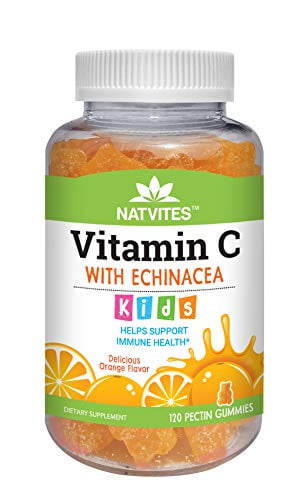 Natvites Vitamin C with Echinacea&nbsp;Pectin Gummies for Kids 120 Count