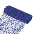 thumbnail image 1 of Uxcell 15 Yard 7.1 Inch Wide Elastic Lace Fabric Ribbon Stretchy Trim for DIY Handicrafts Dark Blue, 1 of 6