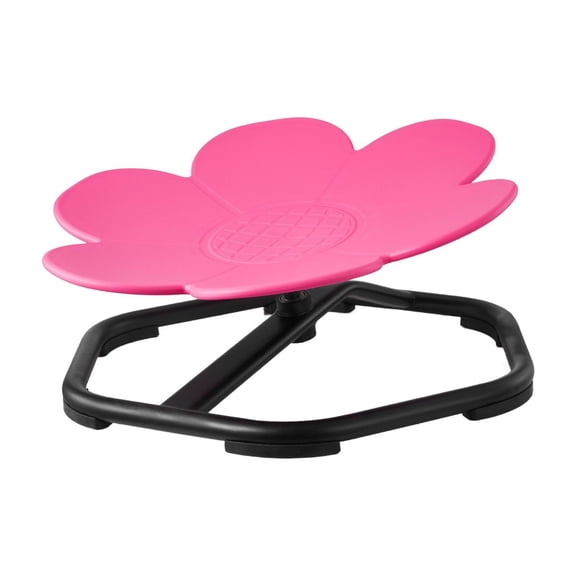 Kids Swivel Chair, 220lbs Capacity, Sensory Spinning Chair Flower Shape, Toddler Sit & Spin Seat for Balance Coordination, Rose