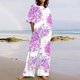 thumbnail image 1 of ICHUANYI Clearance Women's Summer Suit Fashion Short Printing Color Trousers Casual Two-Piece Suit(Pink, XL) ICHUANYI WER2023081402566, 1 of 5