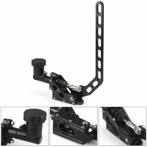 Universal Racing Car Hydraulic Drift E-Brake Curved Handbrake Long-Handle Black