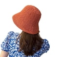 thumbnail image 6 of FNNMNNR Reversible Double Sides Wear Bucket Hat Short Brim Foldable Anti-UV Hollow Out Crochet Floppy Top Sun Hat Fashion Accessories, 6 of 10