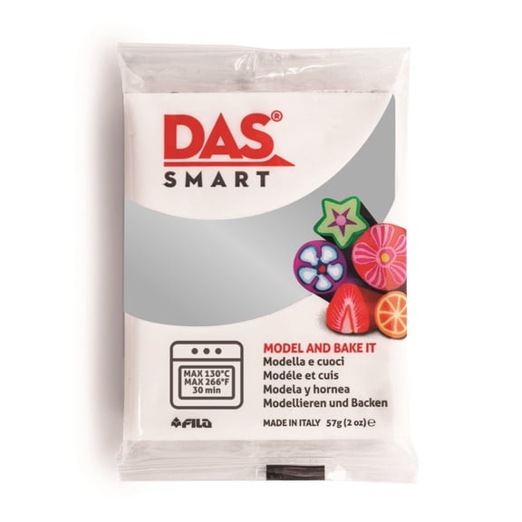 DAS Smart Polymer Clay Silver 2 oz