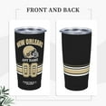 thumbnail image 2 of Custom New Orleans Tumbler, Personalized Name and Number Tumbler Cup, Customized Stainless Steel Travel Coffee Mug Keeps Drinks Cold and hot Gifts for Men Women Fans, 2 of 6