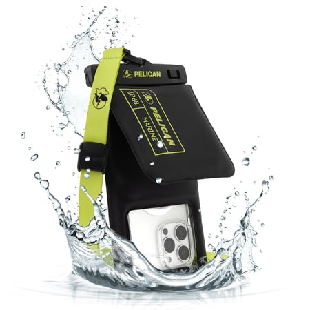 Pelican Marine Waterproof Floating Pouch with Storage Pocket - Hi-Vis Yellow - Large