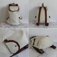 thumbnail image 4 of Women Cartoon Super Mom Life Momlife Mama Mother Print Linen Backpack Large Capacity Portable Preppy Style Drawstring Backpack, 4 of 7