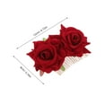 thumbnail image 2 of LABSERRON Elegant Wedding Hair Comb with Rose Flower Design for Bridal Party and Daily Outfits 2 Pieces, 2 of 8
