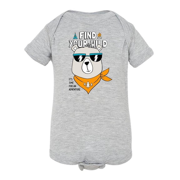 Find Your Wild Camper Bear Bodysuit Infant -Image by Shutterstock, 12 Months