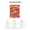 thumbnail image 2 of Valentine'S Pink Roses Bloom Lightweight Plush Fuzzy Cozy Soft Blankets 50"X40", 2 of 5