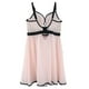 thumbnail image 2 of Babydoll de mesh color rosa con negro Carnival mod. 3252, 2 of 2