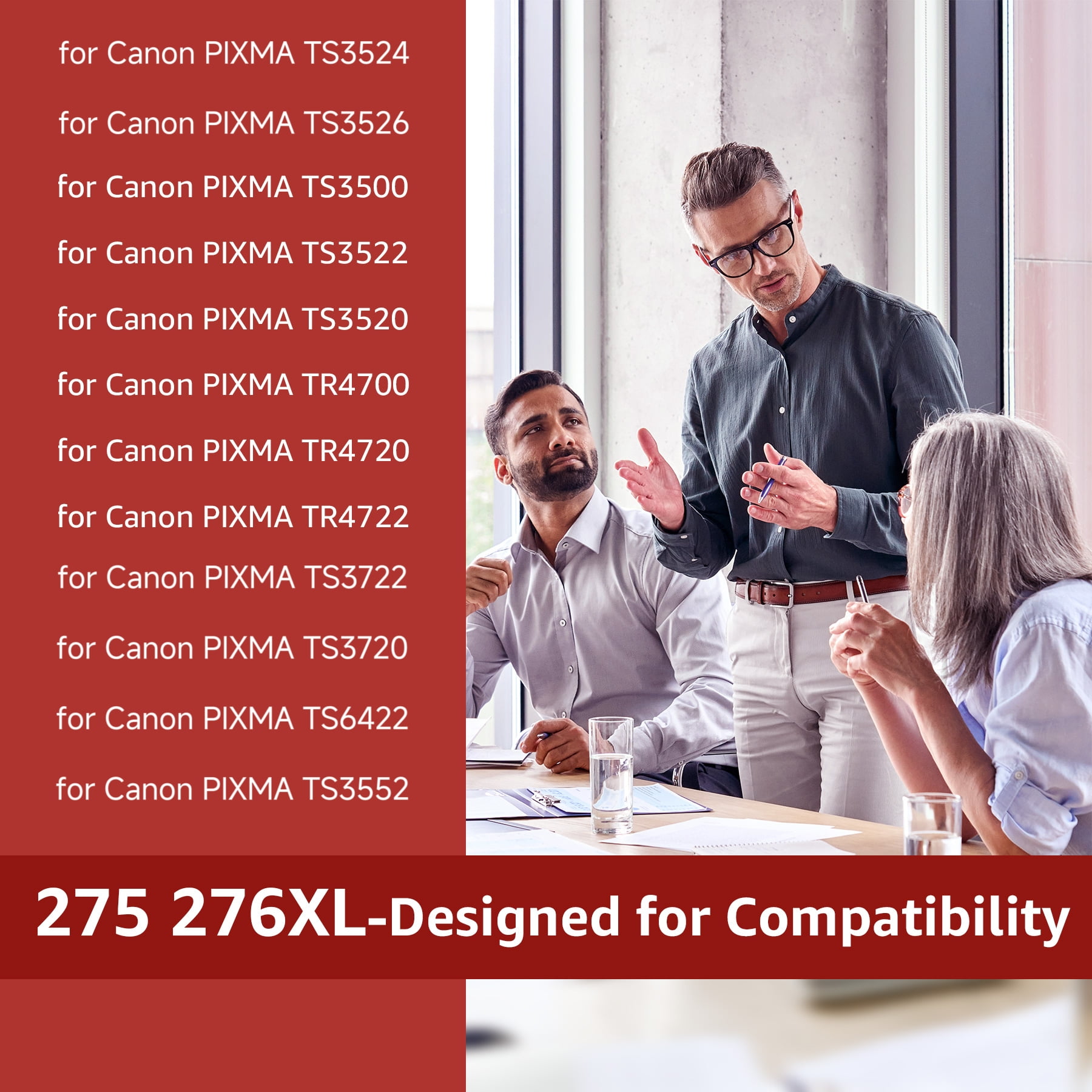 275 Ink Compatible for Canon Ink 275 and 276 PIXMA TS3722 TS3522 TR4722 pg 275 black ink cartridge