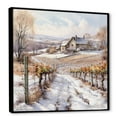 thumbnail image 2 of Designart "Wintry Vineyard Allure I" Vineyard Floater Framed Wall Art Prints, 2 of 5