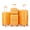 Orange, variant on Hardside Suitcase, Luggage Sets 4 Piece(14/20/24/28) PP Lightweight & Durable Expandable suitcase, Orange Hardside Luggage,Polypropylene Hardside Checked Luggage, Travel Luggage Hard Case Luggage