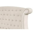 thumbnail image 6 of Sophia Crystal Tufted 5PC Full Bedroom Set in Cream made with Wood, 6 of 18