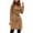 Khaki, variant on ICHUANYI Womens Solid Color Trench Jackets Casual Long Sleeve Lapel Long Coats with Pocket Belt Fall Winter Fashion Outwear