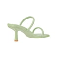 thumbnail image 3 of Women's Mules Square Toe Two Strap Low Kitten Heel Low Heeled Sandals, 3 of 4