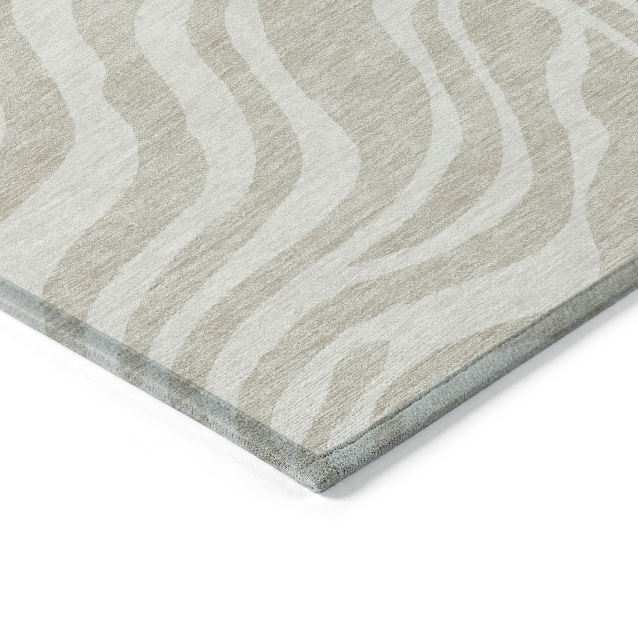 Addison Rugs Chantille Indoor/Outdoor Transitional Geometric, Abstract Beige Washable Rectangle Rug, 9' x 12'