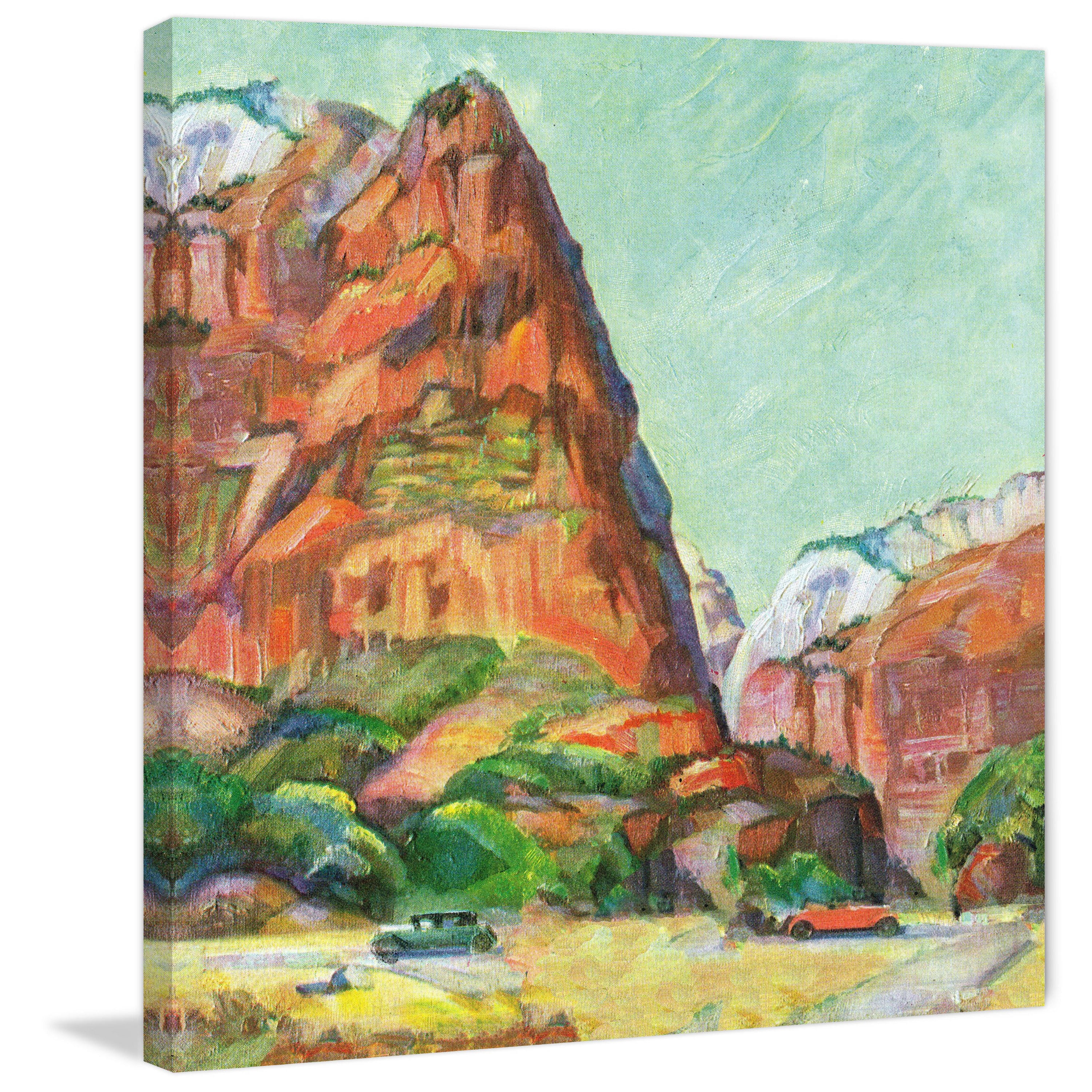 "Lady Mountain" Painting Print on Wrapped Canvas
