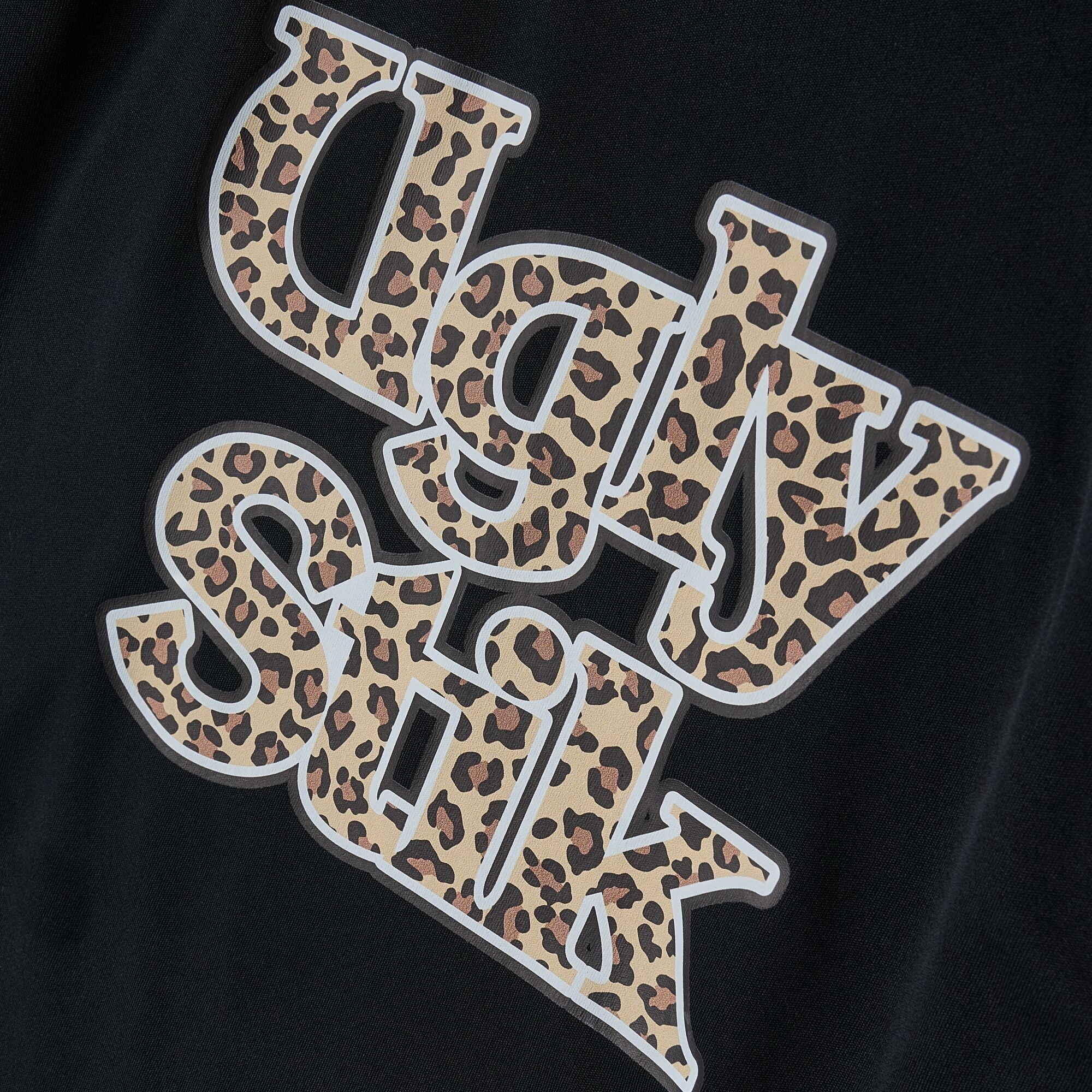 Ugly Stik Women's Cheetah Print Logo UPF Shirt, Size M (Black)
