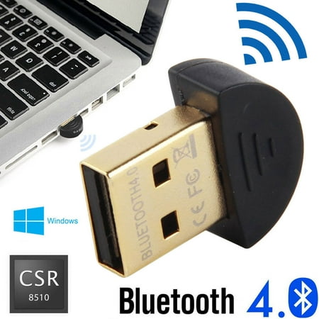 TSV Bluetooth Adapter, CSR 4.0 USB Dongle Bluetooth Receiver / Transfer Gold Plated for Laptop PC Computer Support Windows 10 8 7 Vista XP 32/64 (Best Browser For Vista 32 Bit)