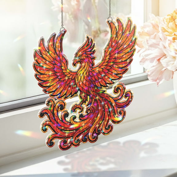 Lotusprinthandmade Phoenix Lovers Custom Shape Star Hologram Ornament 3.5in – Ornament With Phoenix Lovers Theme