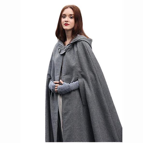 Capa Deluxe Terciopelo Adulto Capa Con Capucha Forrada-Gris-XL Teléfono móvil Teléfono móvil Accesorios para teléfonos móviles