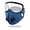 Dark Blue, variant on Reusable Face Mask with Detachable Eye Shield, Breathable Mesh Mask with Exhalation Valves, Washable Anti‑Dust Protective Mask for Cycling Outdoor Daily Use,1pc.
