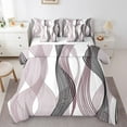 thumbnail image 1 of Erosebridal Futuristic Stripe Bedding Sets King Size, Abstract Geometry Comforter Sets with Sheets, Modern Fashion Decor, Reversible, 1 of 5