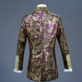 thumbnail image 5 of Xuniizn 3PC Double Breasted Suit Men, Floral Print Court Style Performance Party Formal Suits, Soft Comfortable Elegant Outfits, 5 of 5