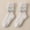 E, variant on Fuzzy Socks for Women,Slipper Socks for Women,Fluffy Socks,Bearpaw Socks,Cloud Socks,Winter Socks Mid Tube Socks Coral Thickened Warm Stockings E One Size