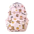 thumbnail image 2 of ibiyuan School Backpacks Nylon Cartoon Print Large Capacity Double Shoulder School Bag for Ages 5th 6th 8th 10th, Middle Elementary, High School, Outings, 2 of 4