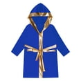 thumbnail image 3 of Raenseen Garçons Enfants Robe de Boxe à Manches Longues Uniforme Kick Boxe Art Martial Muay Thaï Entraînement à Capuche Bleu Royal 8, 3 of 5